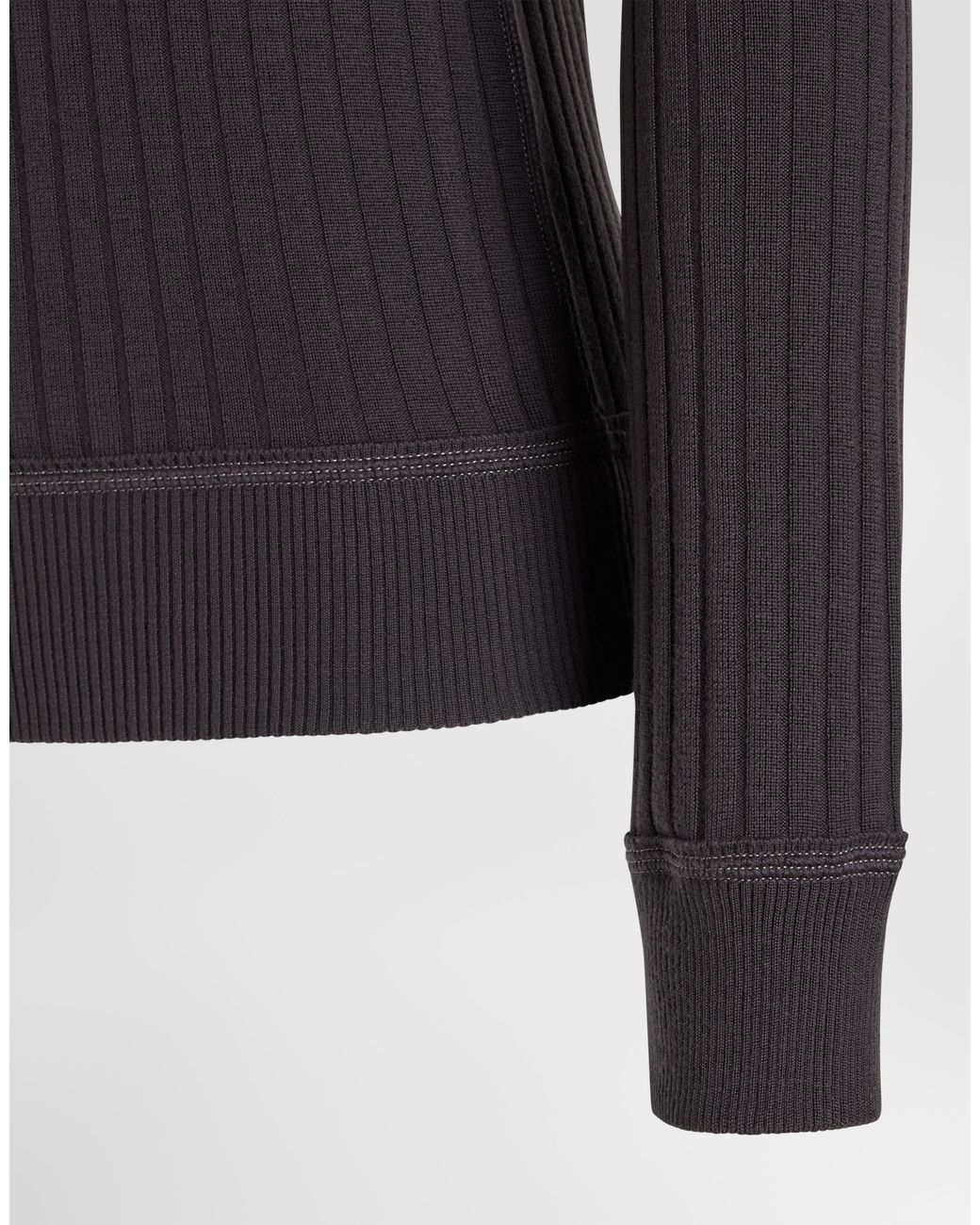 Dolce & Gabbana Blue Serafino Virgin Wool Pullover for men