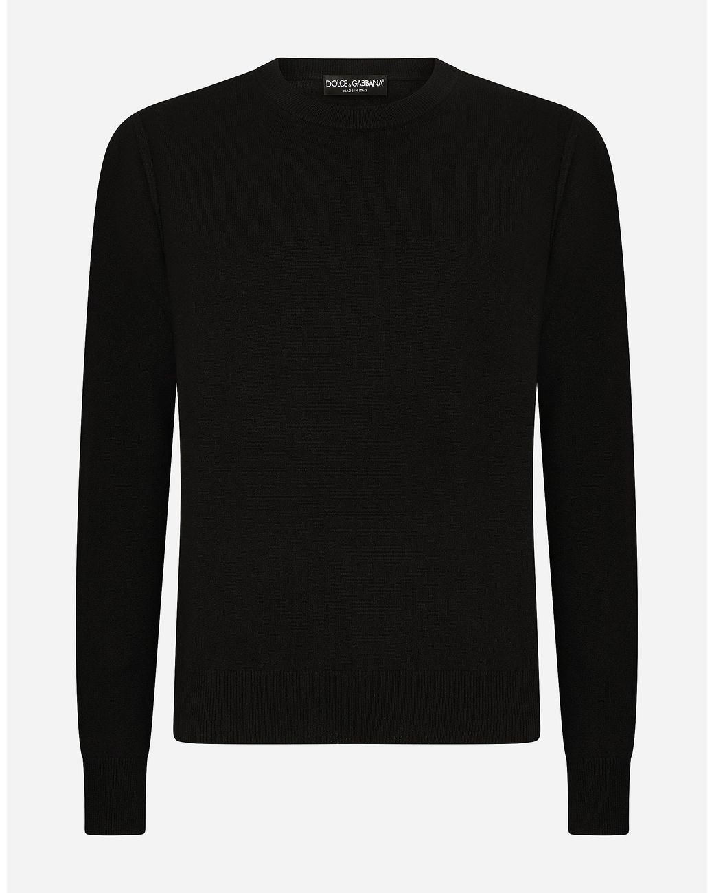 Dolce & Gabbana Black Pull Girocollo for men