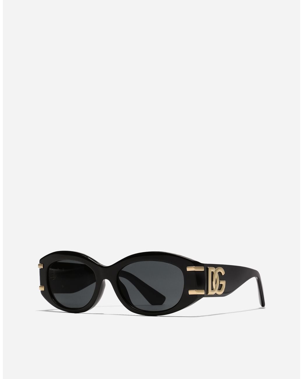 Dolce & Gabbana Black Dg Griffe Sonnenbrille