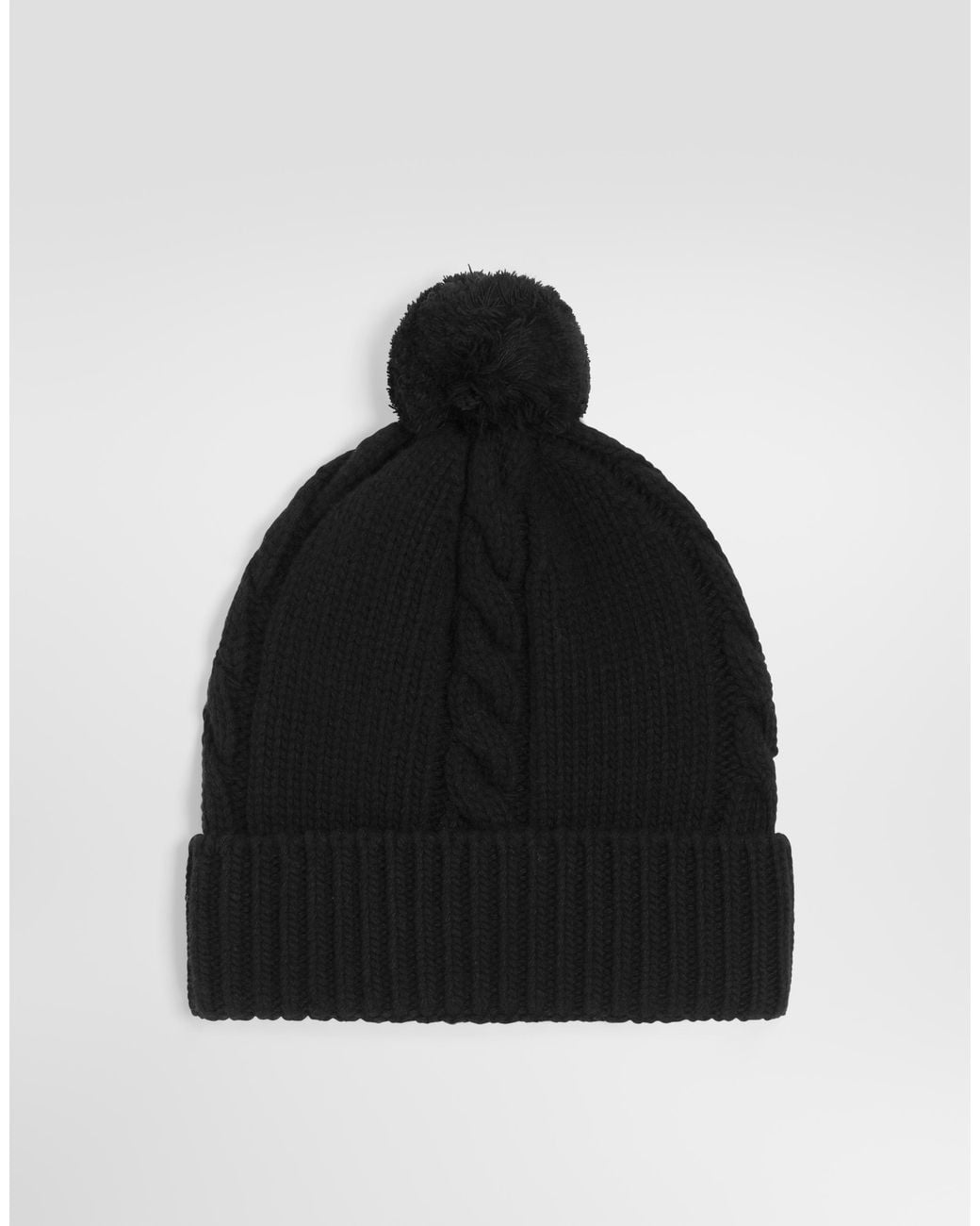 Dolce & Gabbana Black Knit Hat