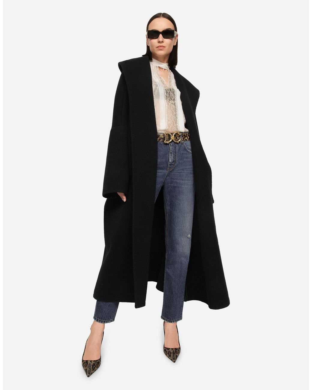 Dolce & Gabbana Blue High-Rise Straight Jeans