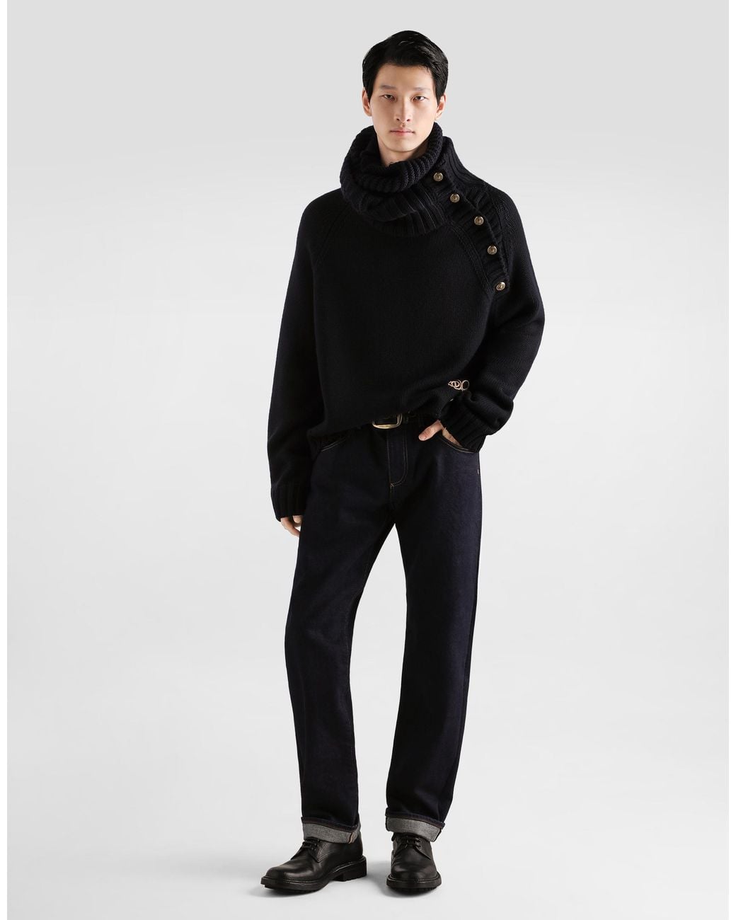 Dolce & Gabbana Blue Denim Trousers for men