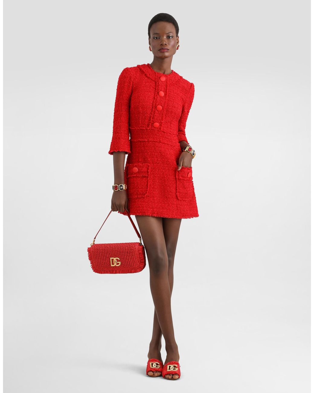 Dolce & Gabbana Red Short Dress