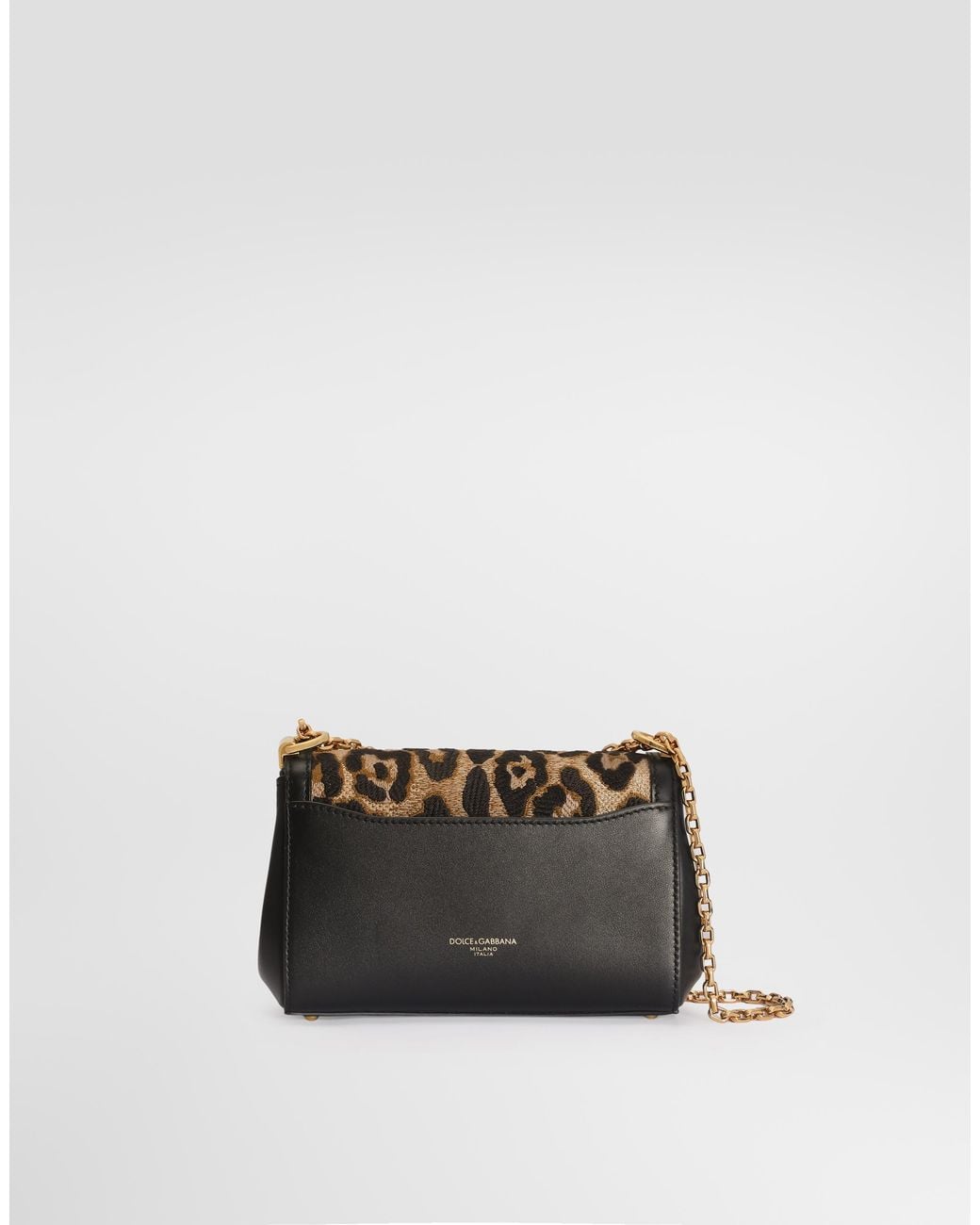 Dolce & Gabbana White Marlene City Mini Bag With Thread Embroidery