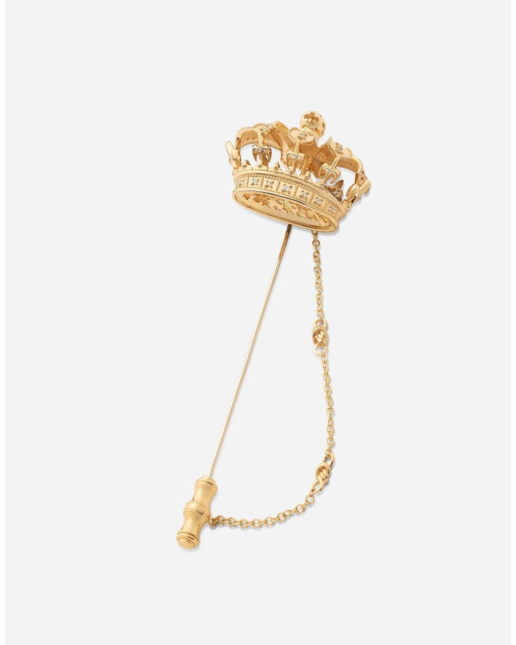 Dolce & Gabbana White Royal Stick Pin for men