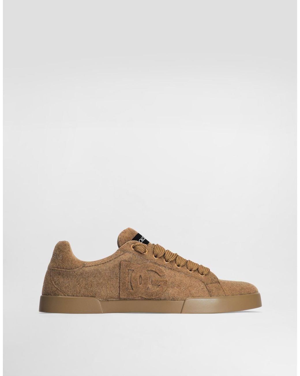 Dolce & Gabbana Sneaker Portofino Aus Wolle in Brown für Herren