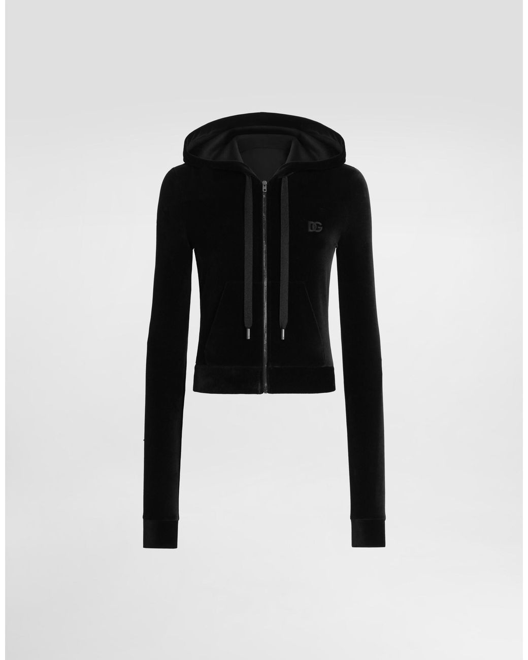 Dolce & Gabbana Black Chenille Sweatshirt�