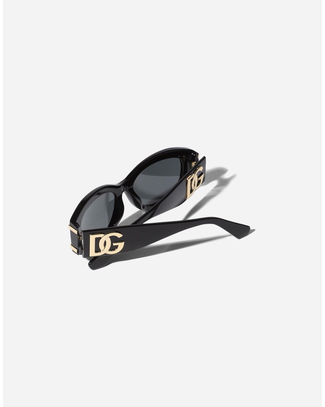 Dolce & Gabbana Black Dg Griffe Sonnenbrille