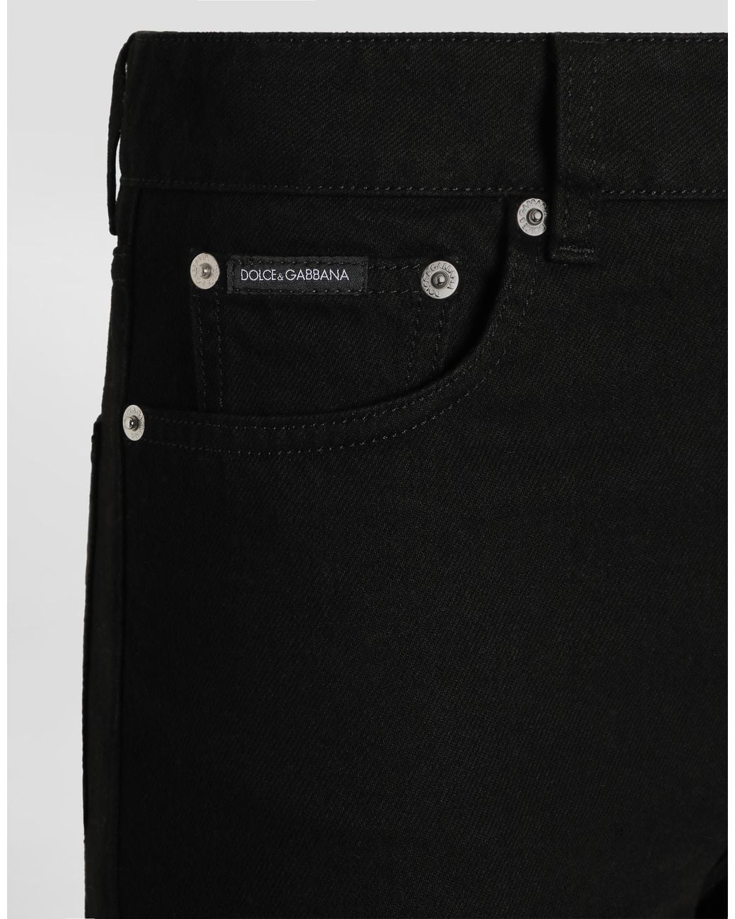 Dolce & Gabbana Black 5-Pocket Denim Trousers