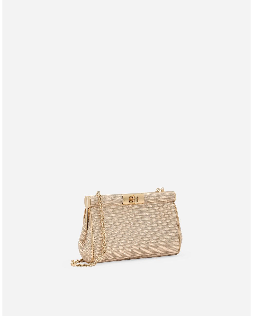 Dolce & Gabbana Natural Small Marlene Shoulder Bag