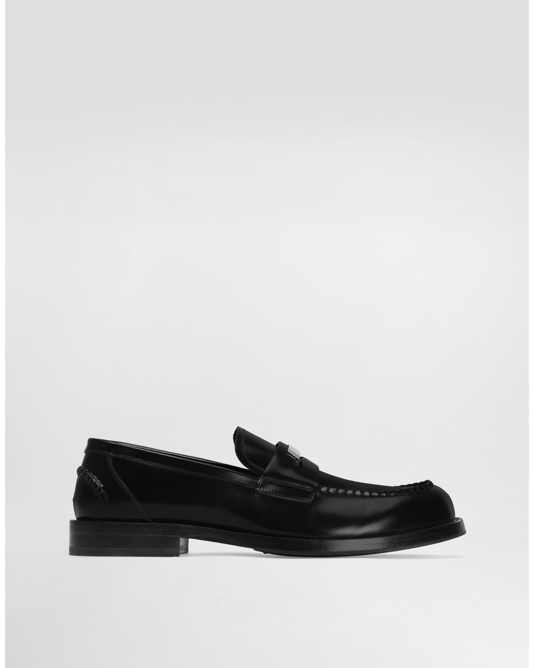 Dolce & Gabbana White Calfskin Loafers for men