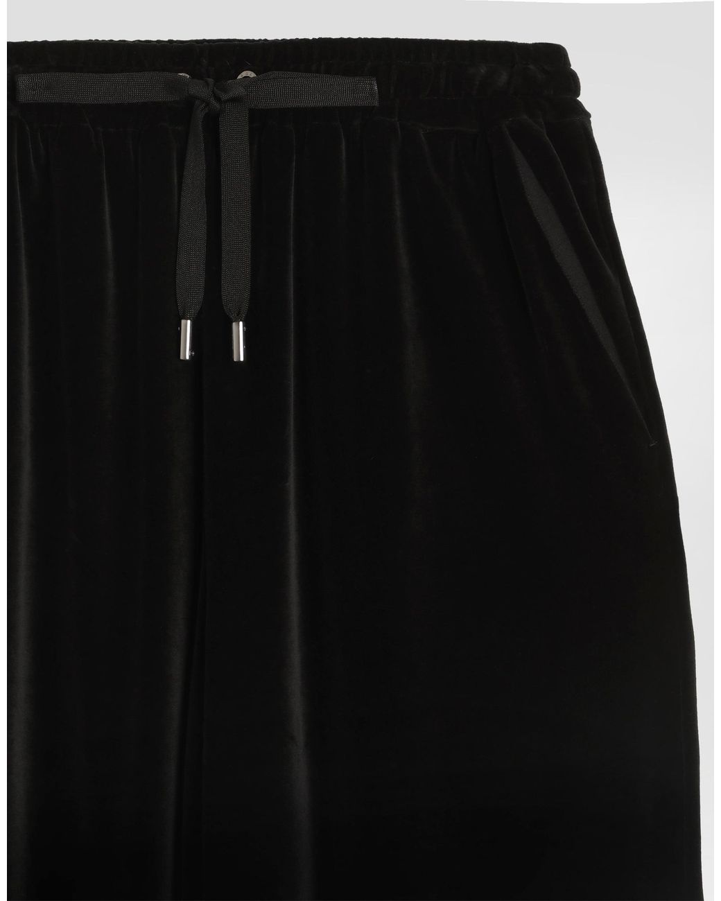Dolce & Gabbana Black Chenille Trousers
