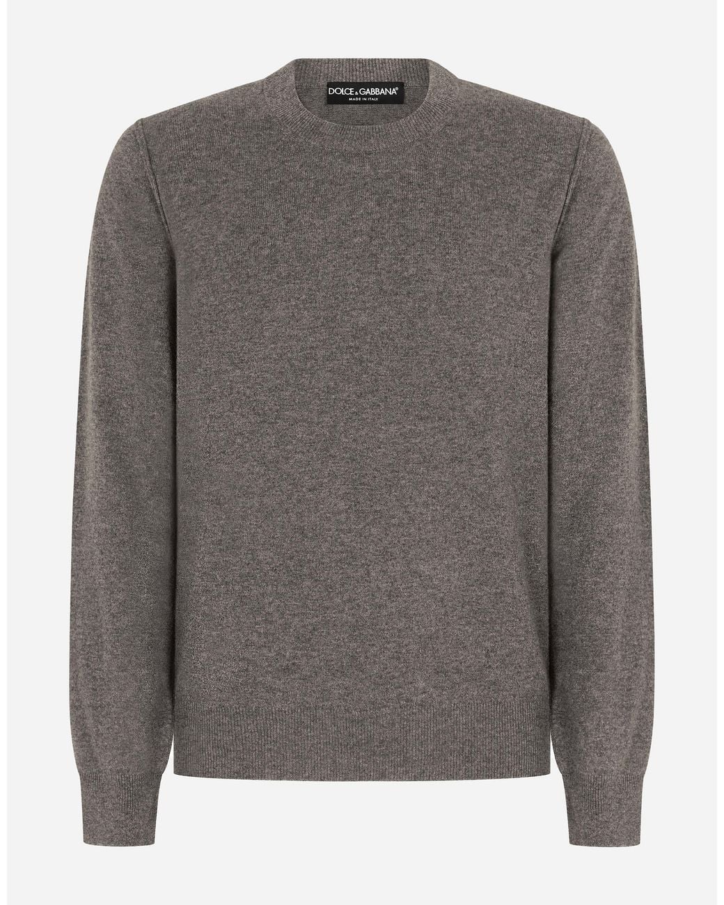 Dolce & Gabbana Gray Pull Girocollo for men