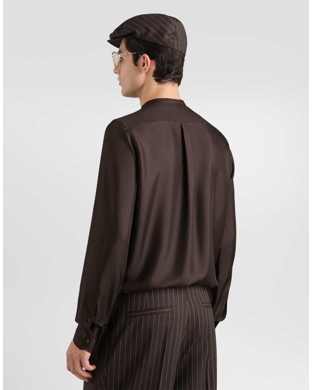 Dolce & Gabbana Black Silk Shirt for men