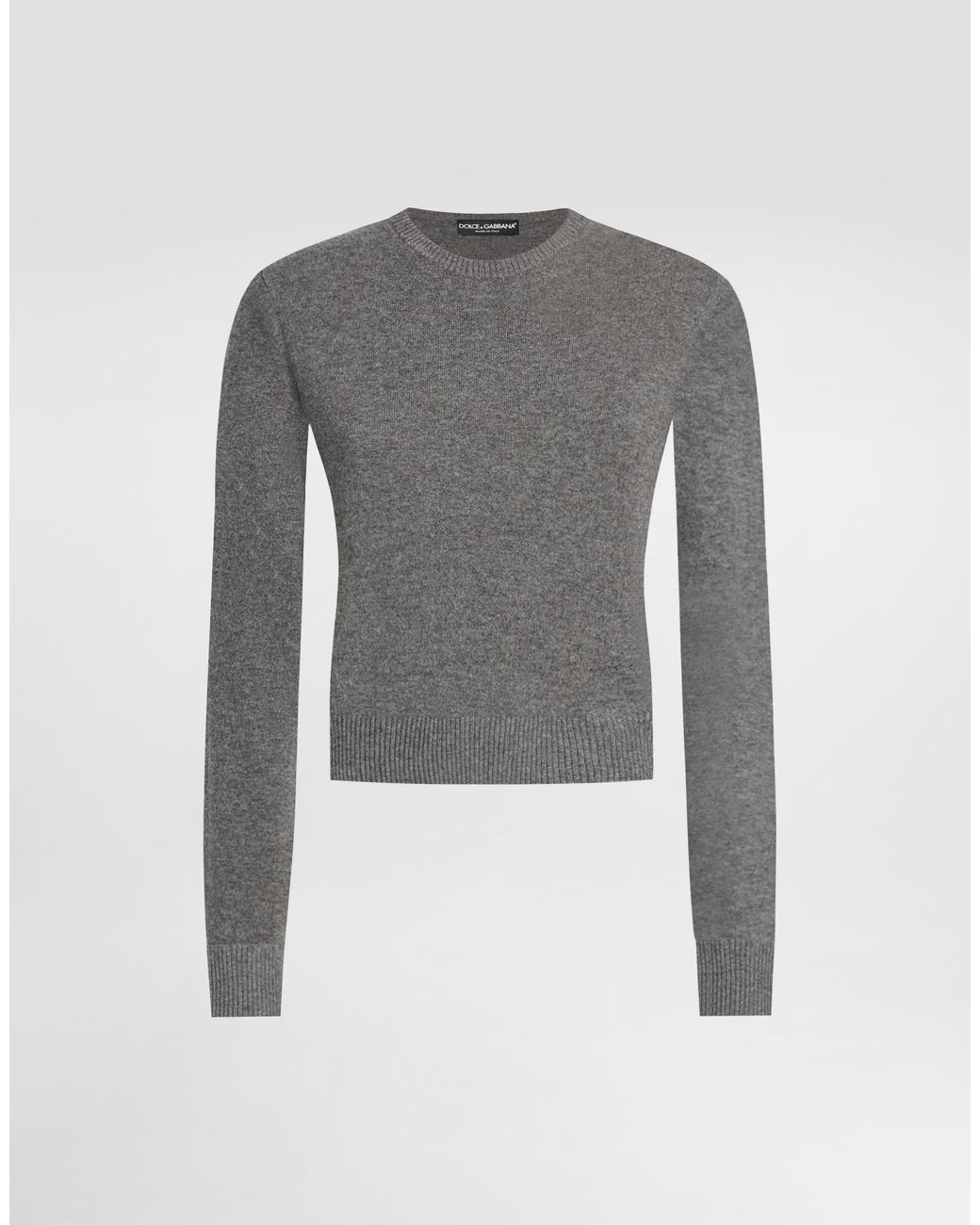Dolce & Gabbana Gray Cashmere Pullover