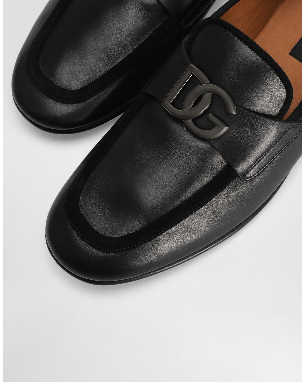 Dolce & Gabbana Black Loafers Type Shoes for men
