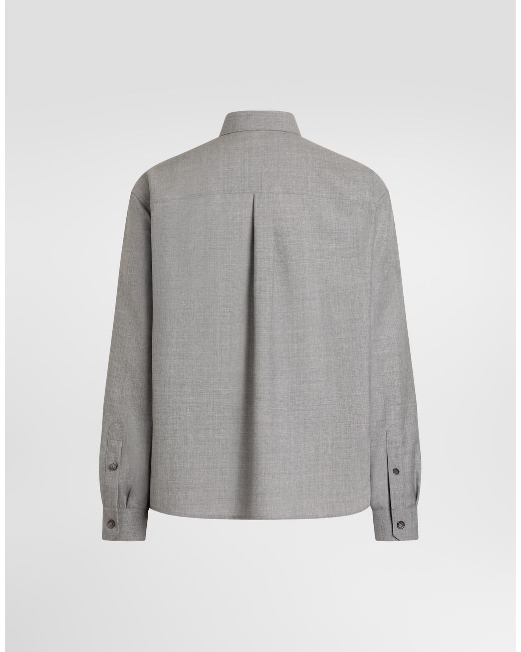 Dolce & Gabbana Gray Wool Shirt for men