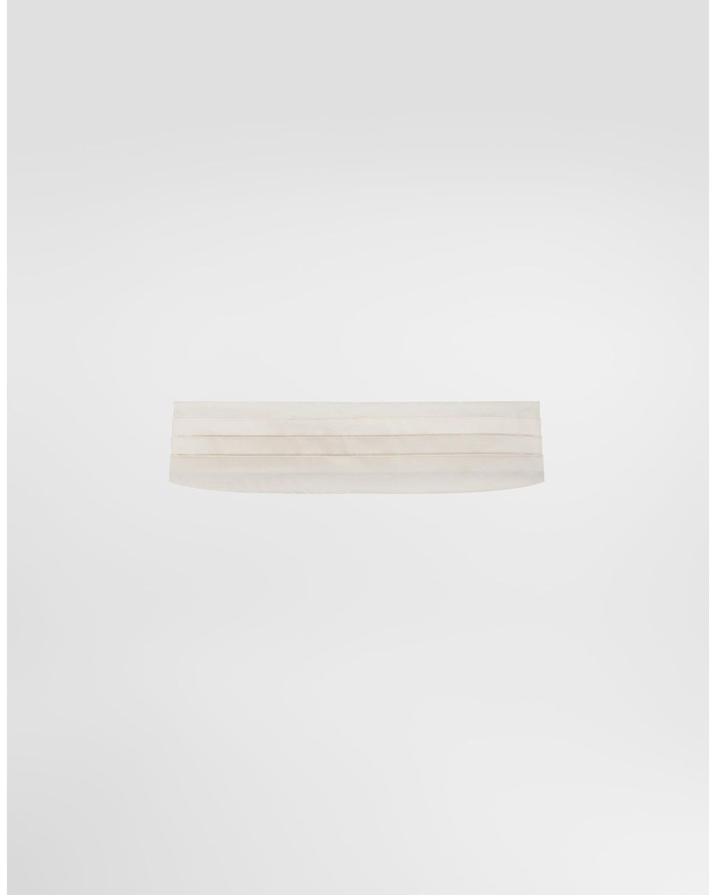 Dolce & Gabbana White Satin Cummerbund for men