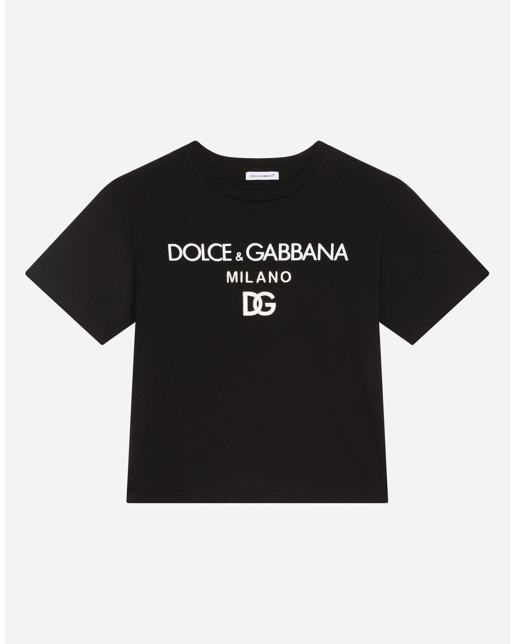Dolce & Gabbana Cotton Jersey Round-neck T-shirt With Dg Milano ...