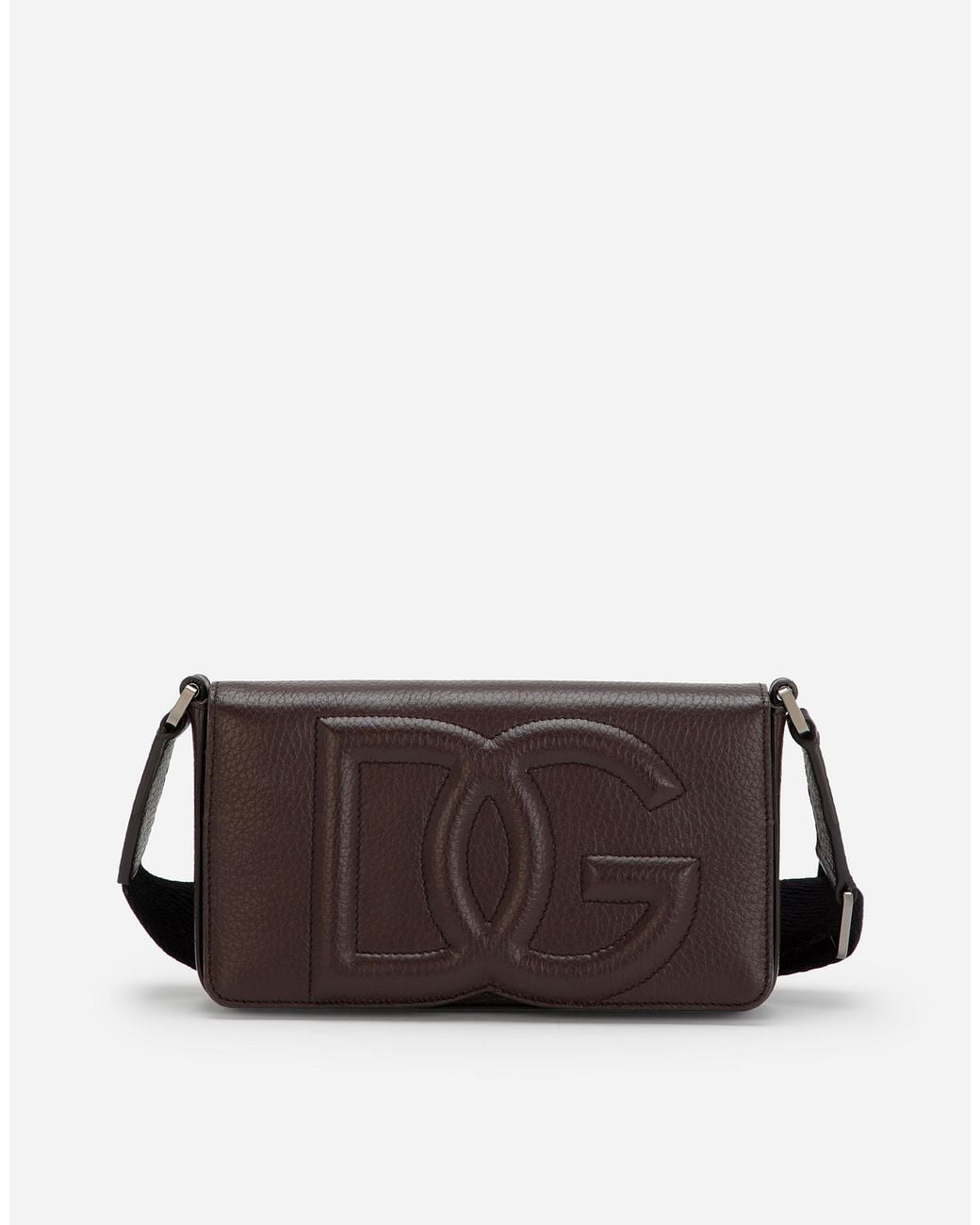 Dolce & Gabbana Brown Deerskin Mini Bag for men