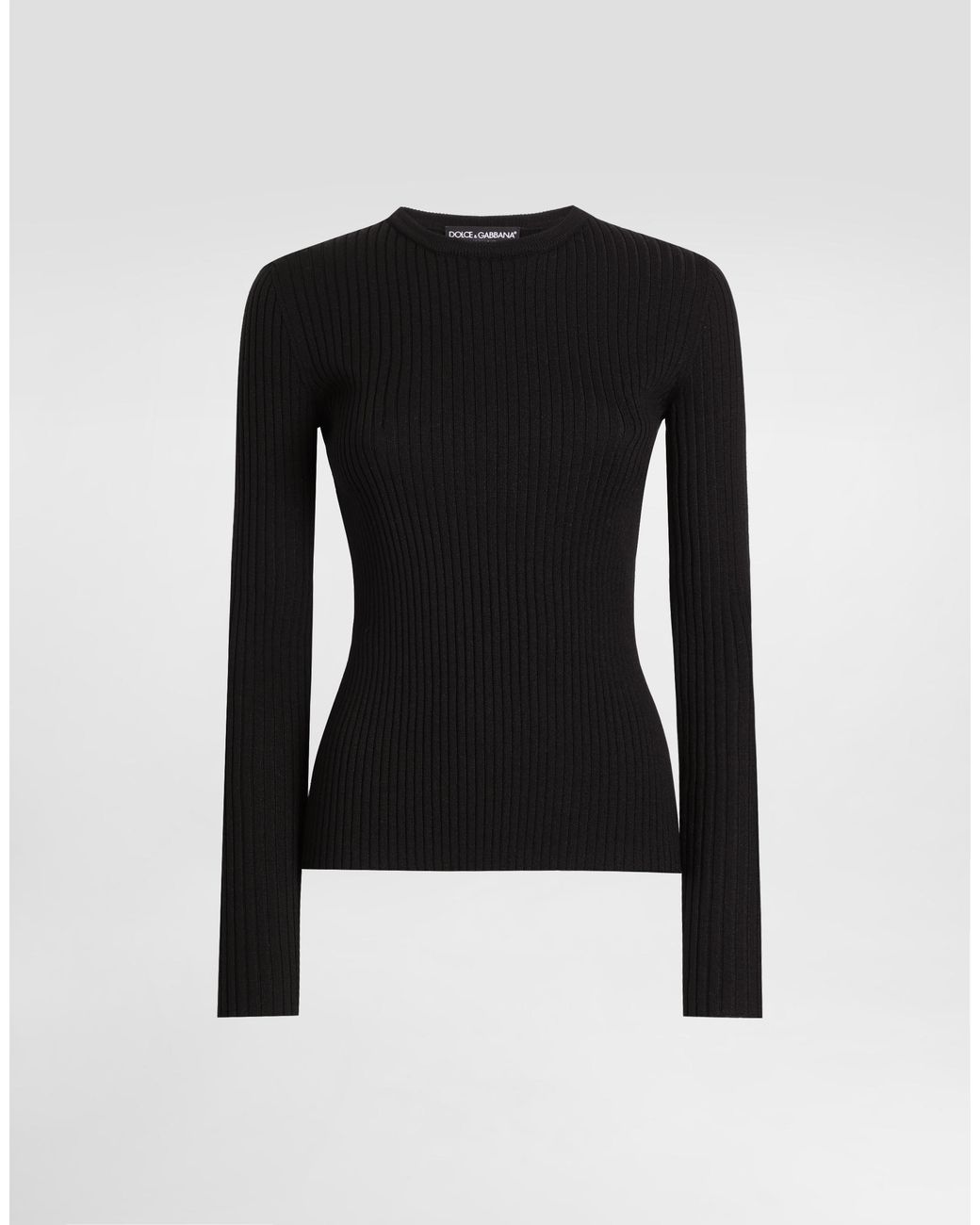 Dolce & Gabbana Black Wool Pullover