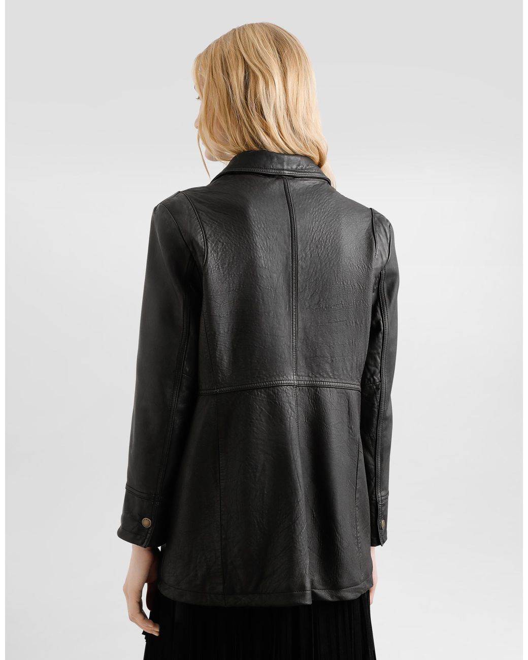 Dolce & Gabbana Black Vintage Lambskin Jacket