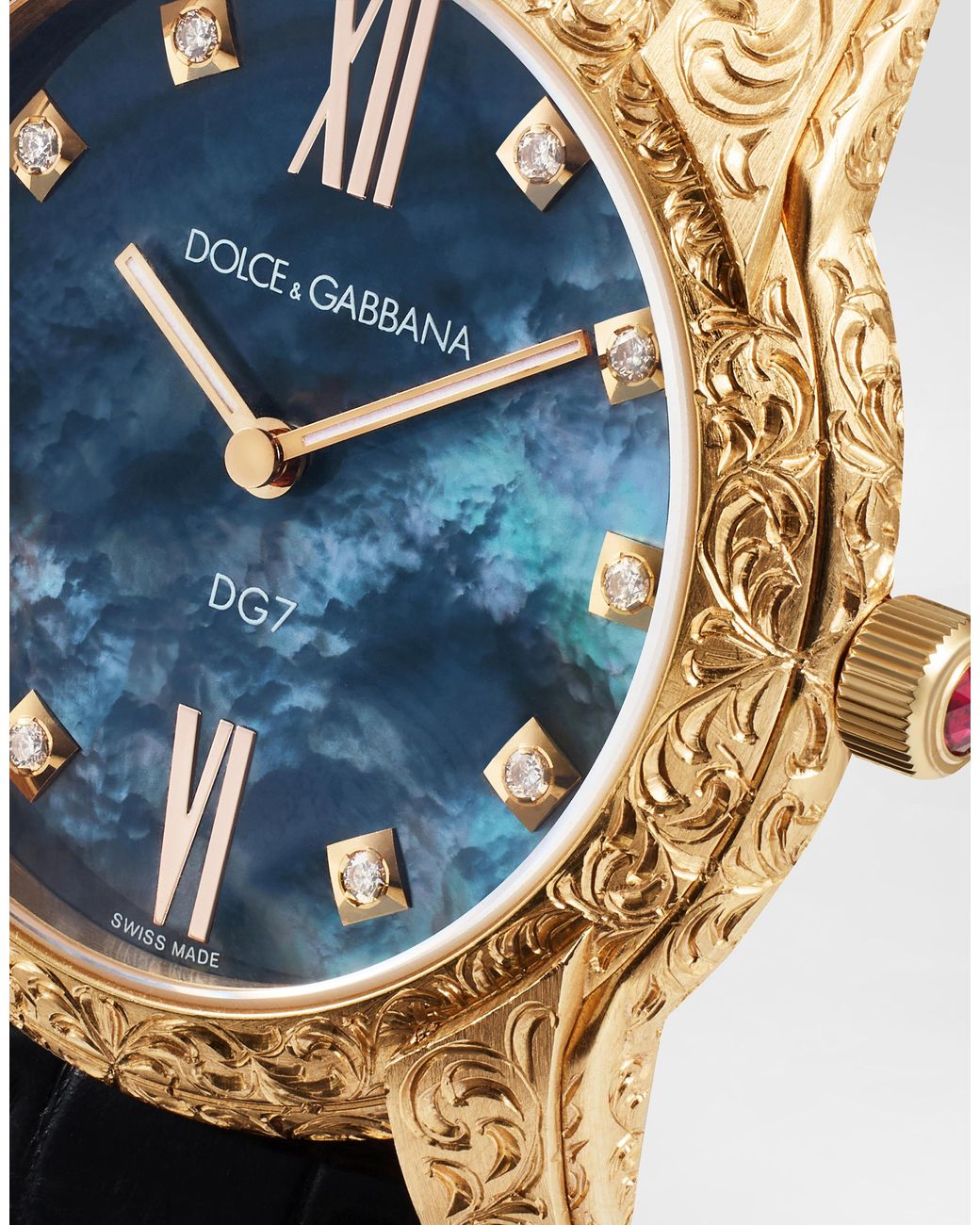 Dolce & Gabbana Blue Dg7 Gattopardo Watch