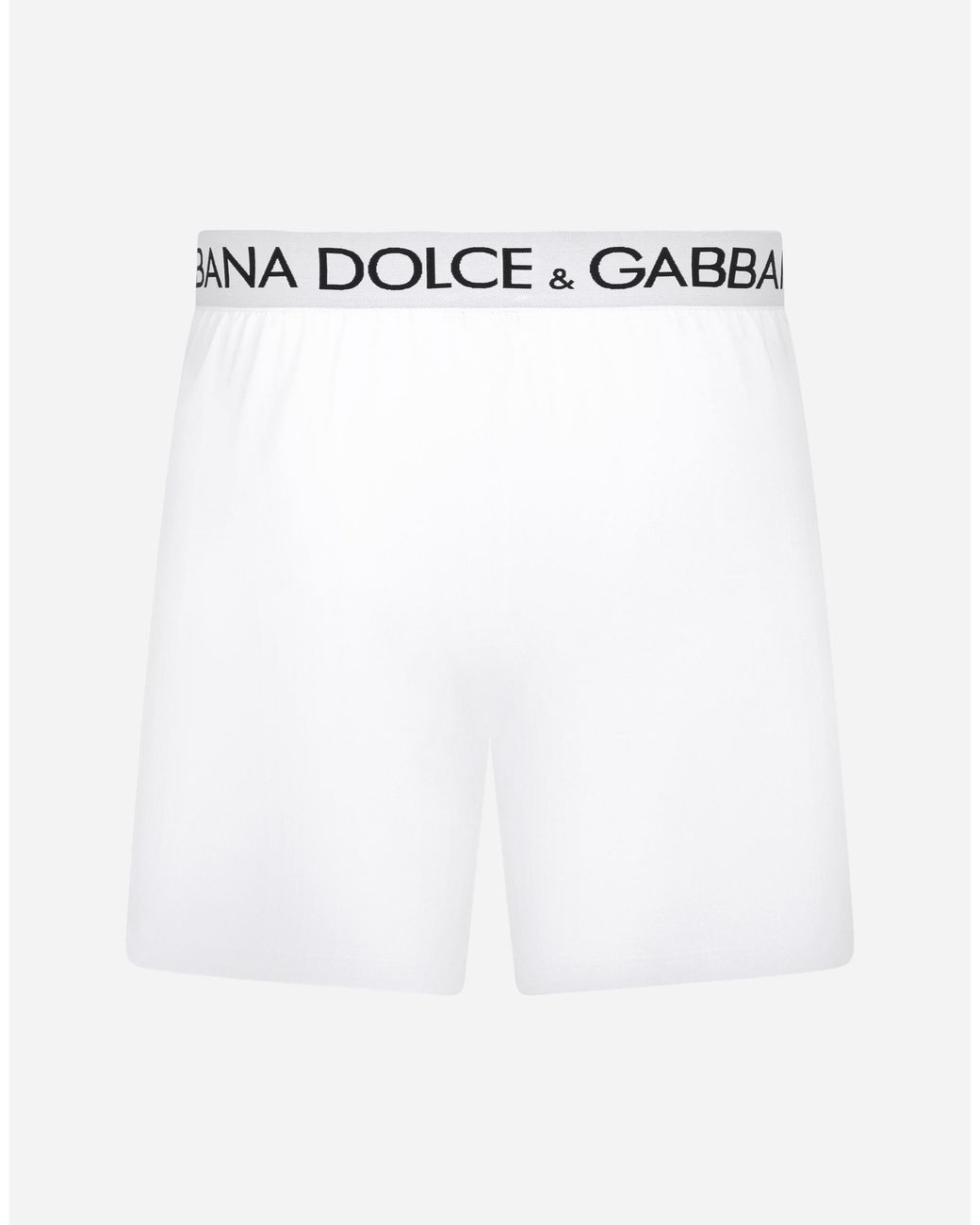 Dolce & Gabbana White Logo-Waistband Boxer Shorts for men