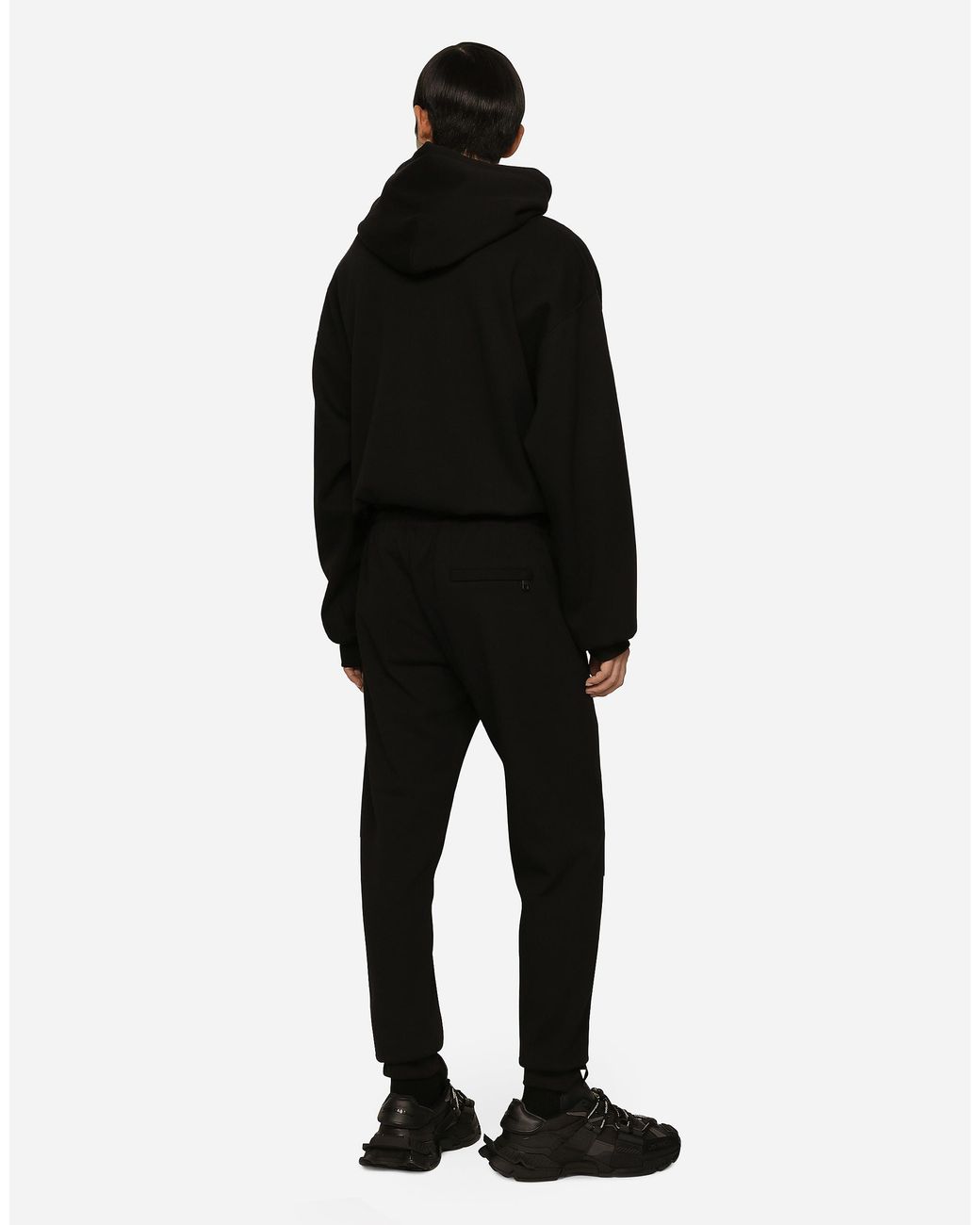 Dolce & Gabbana Jogginghose Aus Jersey Mit Stickerei in Black für Herren