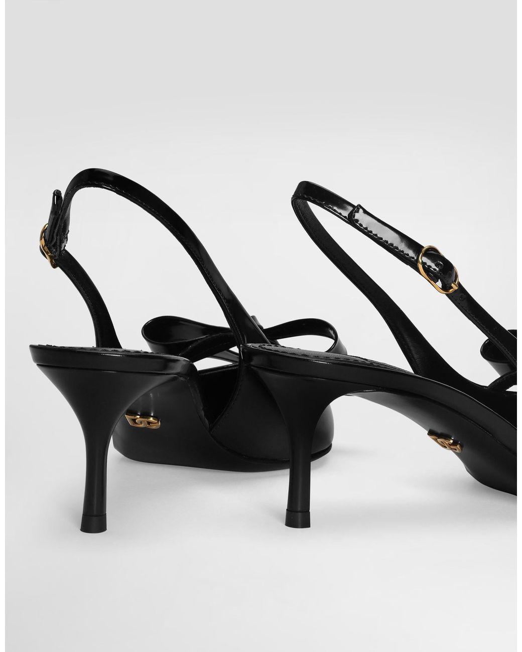 Dolce & Gabbana White Calfskin Slingback