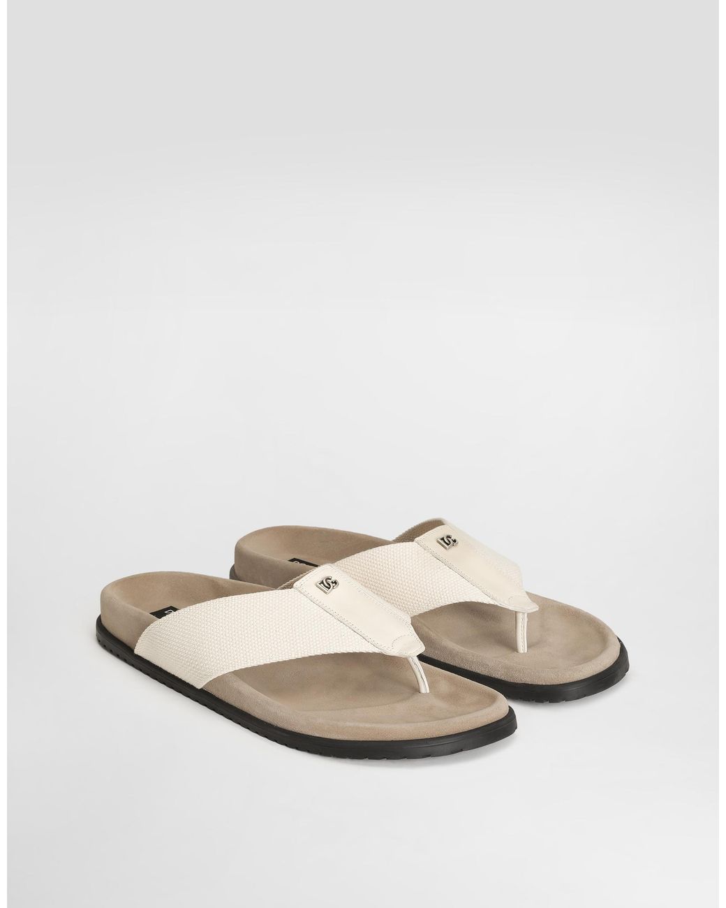 Dolce & Gabbana White Infradito for men