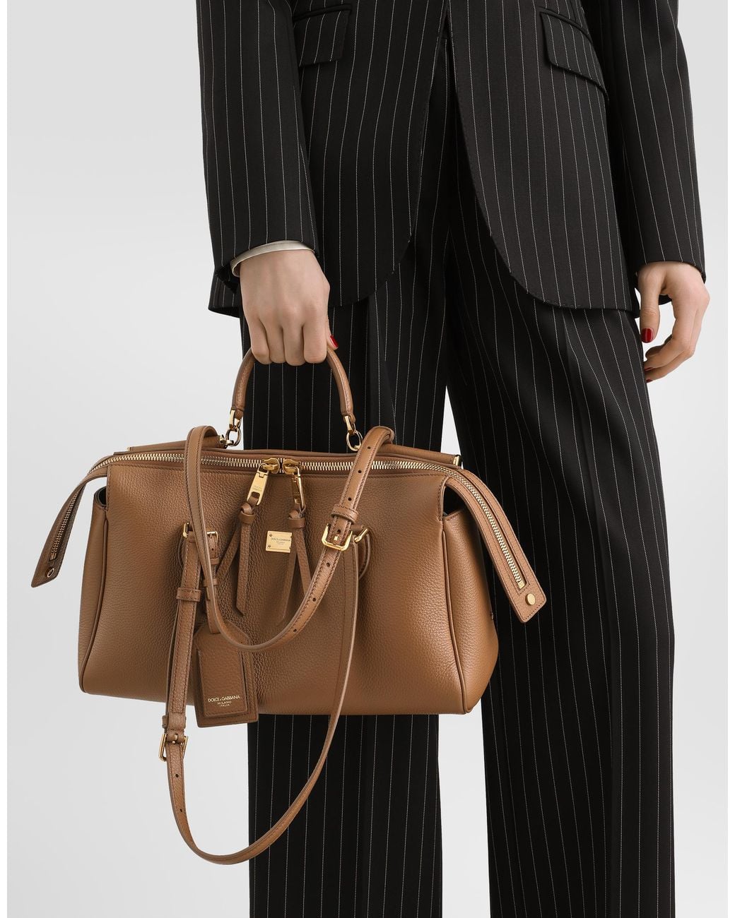 Dolce & Gabbana Brown Medium Vittoria Handbag