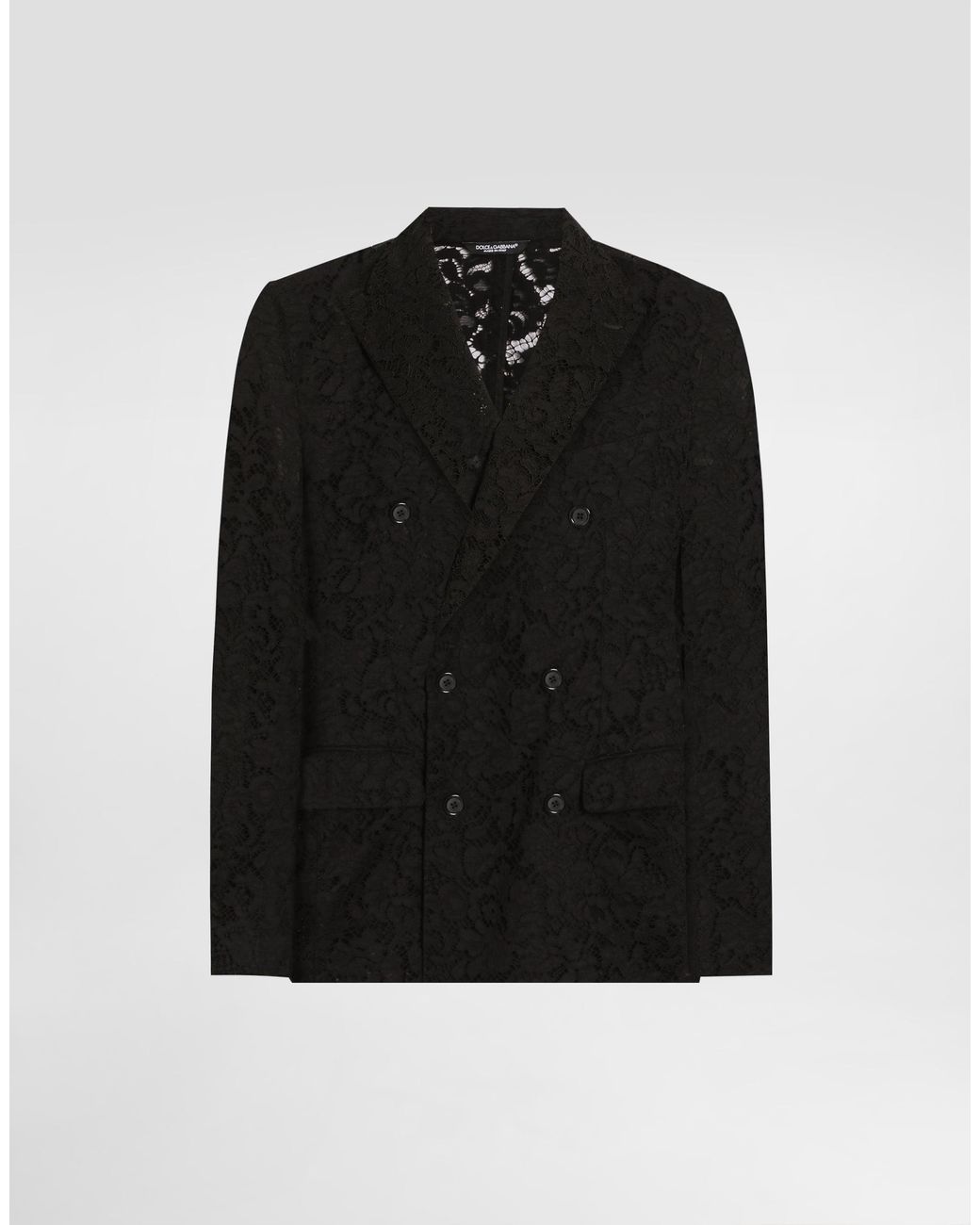 Dolce & Gabbana Black Sicilia Double-Breasted Jacket for men