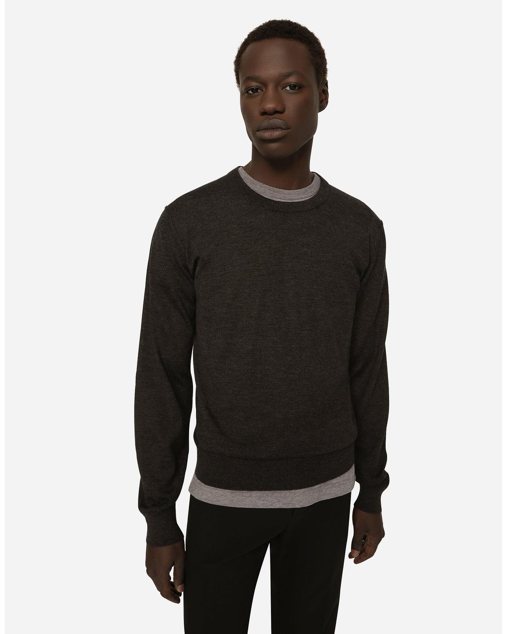 Pull Girocollo Dolce & Gabbana pour homme en coloris Black