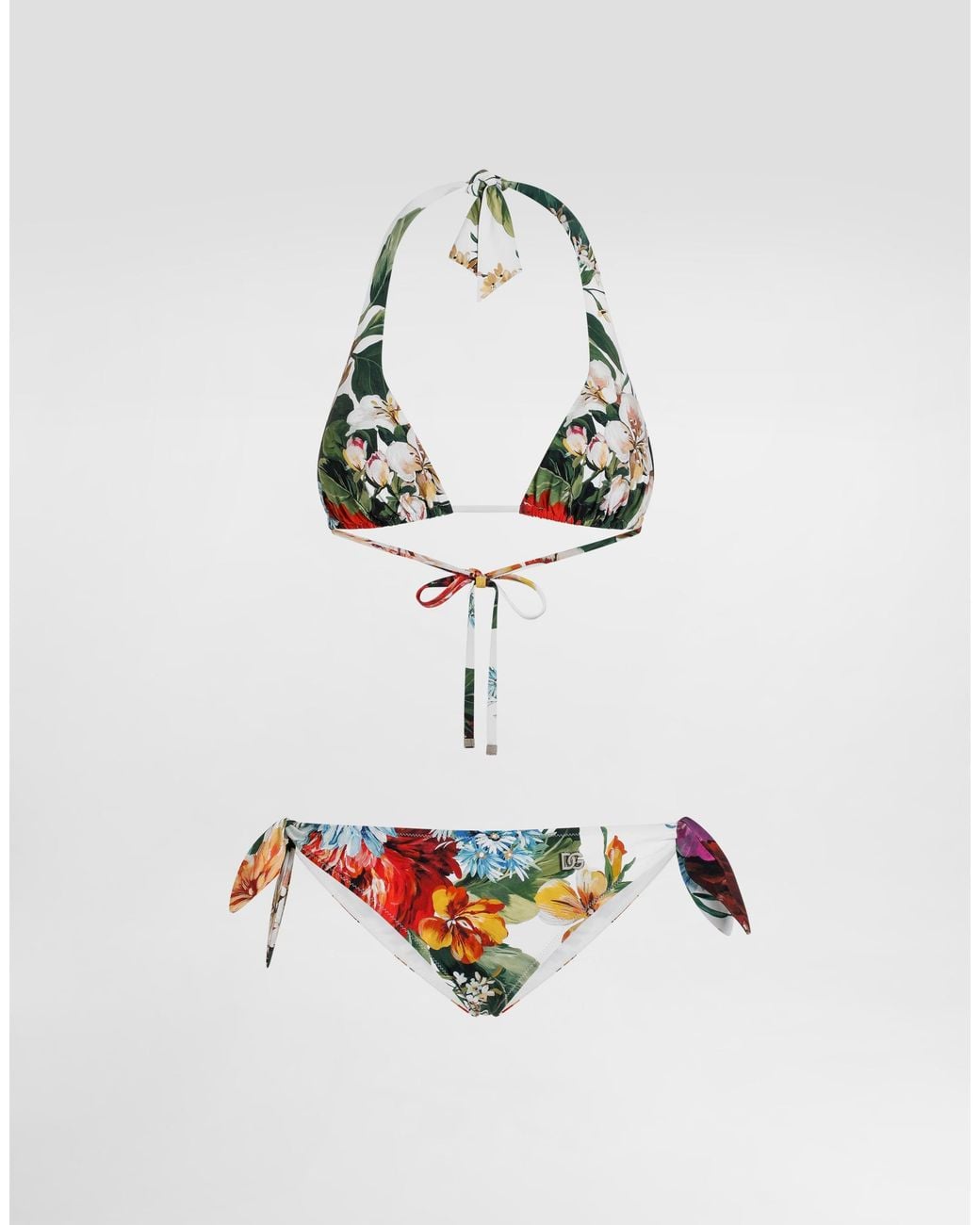 Dolce & Gabbana White Triang Imb+Slip Fioc