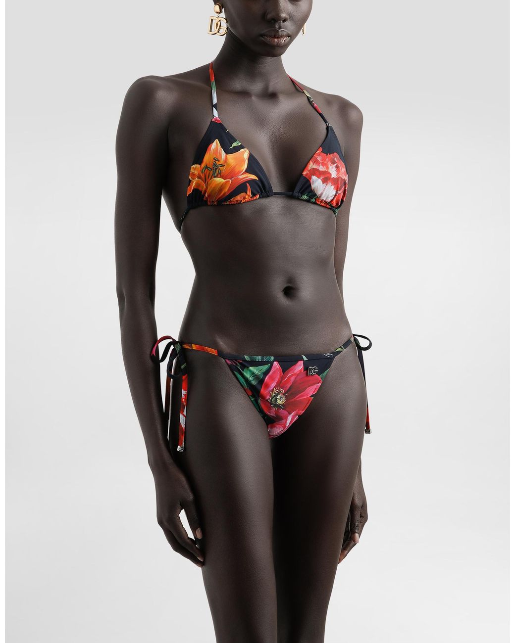 Dolce & Gabbana White Triang.Scorr.+Tanga