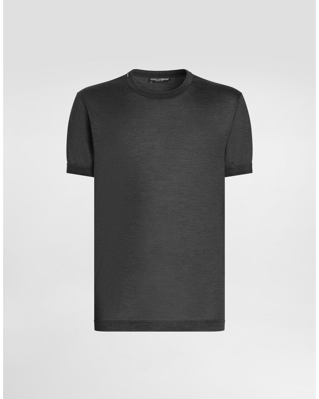 Dolce & Gabbana Black T-Shirt M/Corta Giro for men