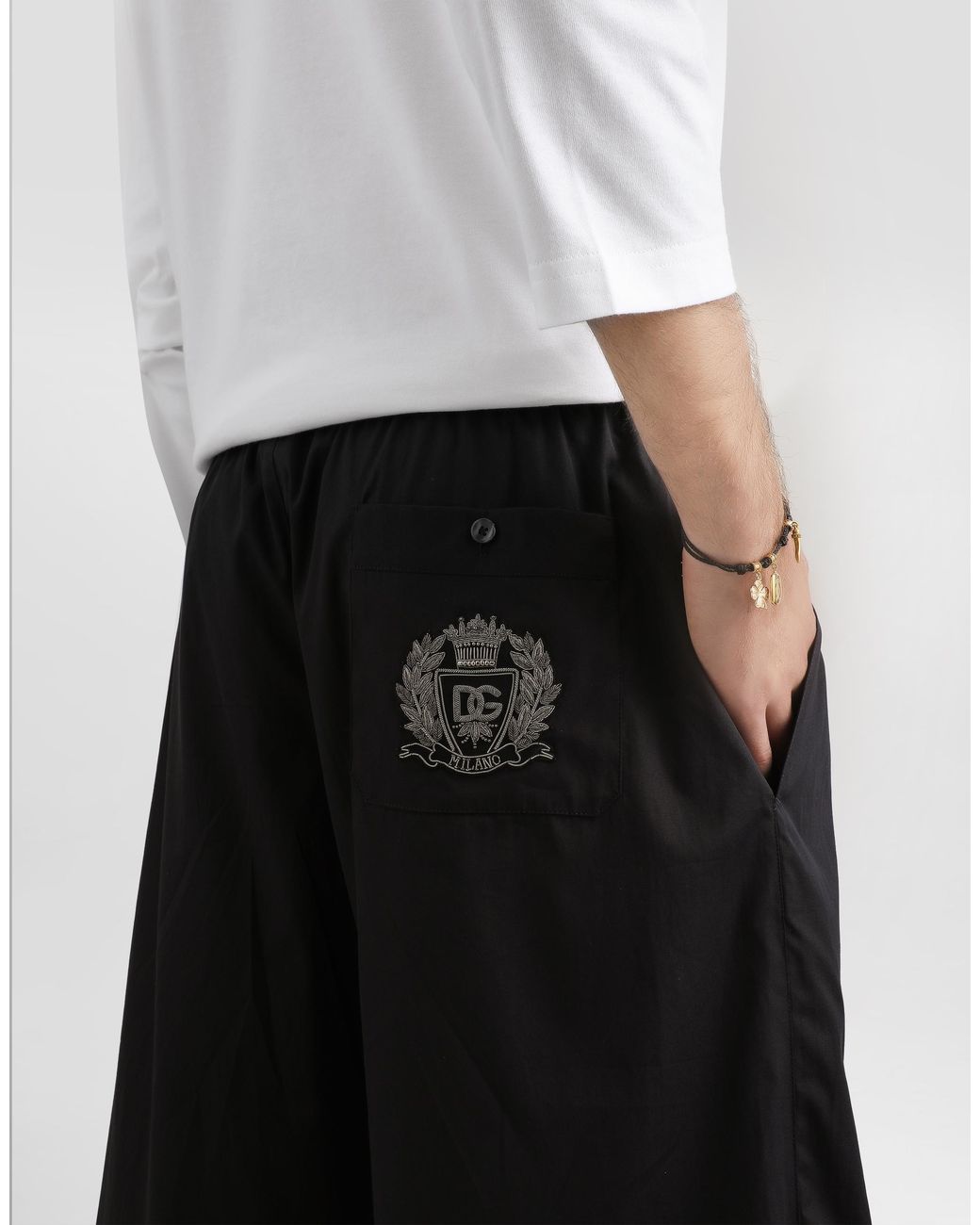 Dolce & Gabbana White Vanity Cotton Bermuda Shorts for men