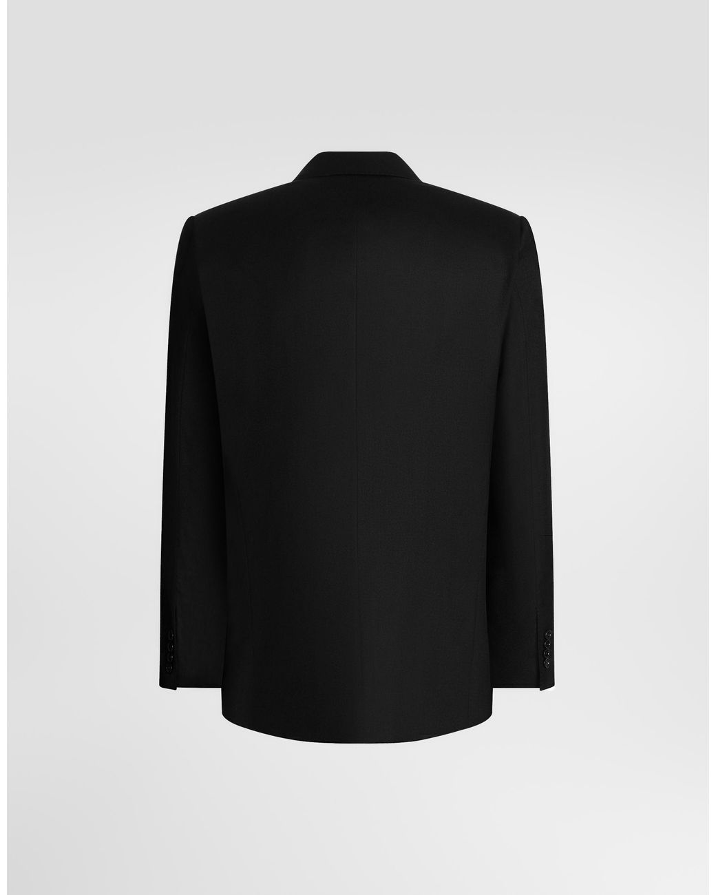Dolce & Gabbana Black Martini Light Single-Breasted Flannel Jacket for men