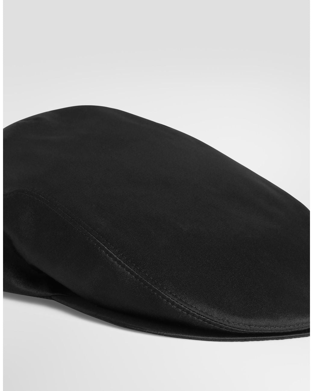 Dolce & Gabbana Black Duchesse Flat Cap