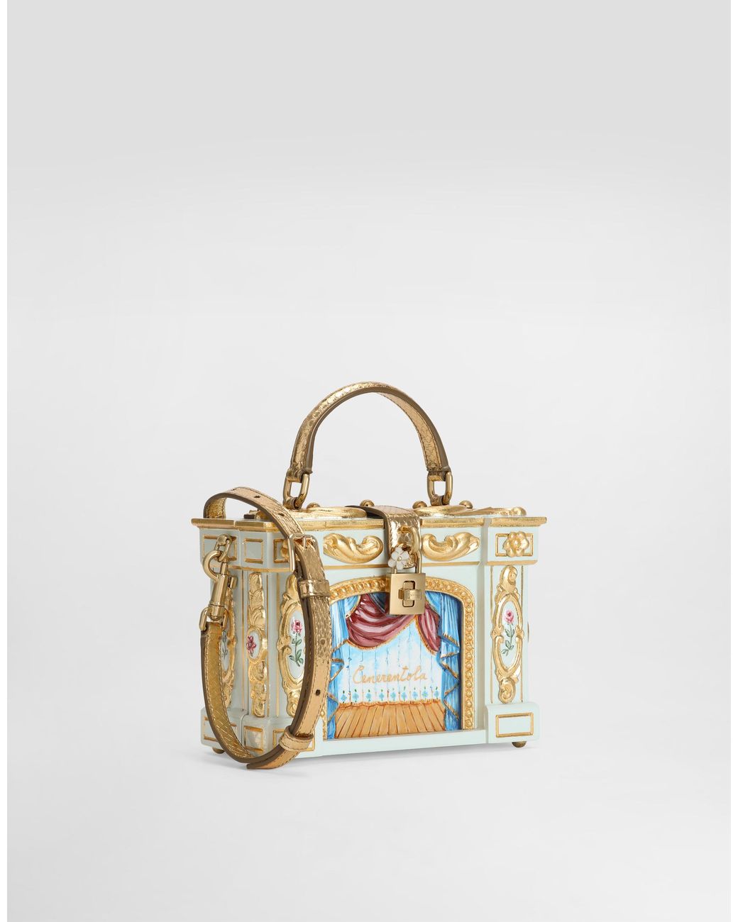 Dolce & Gabbana Metallic Dolce Box Handbag
