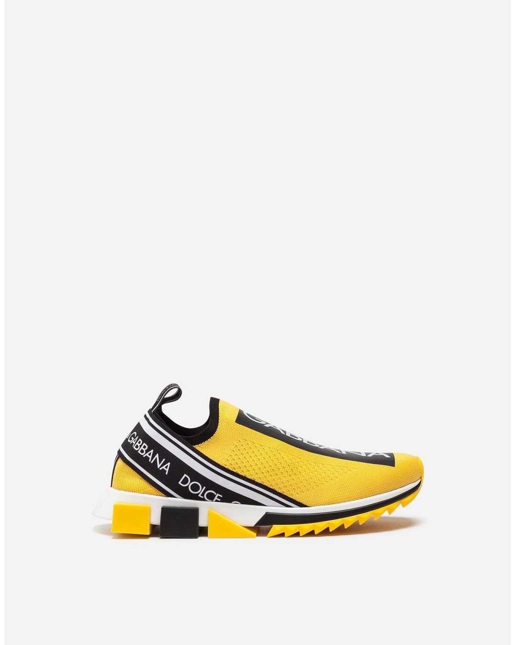 dolce gabbana yellow sneakers