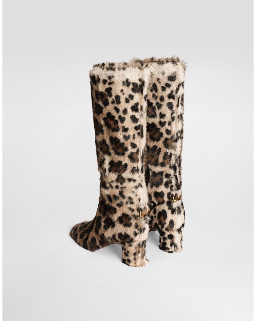 Dolce & Gabbana White Leo Kid Leather Boots