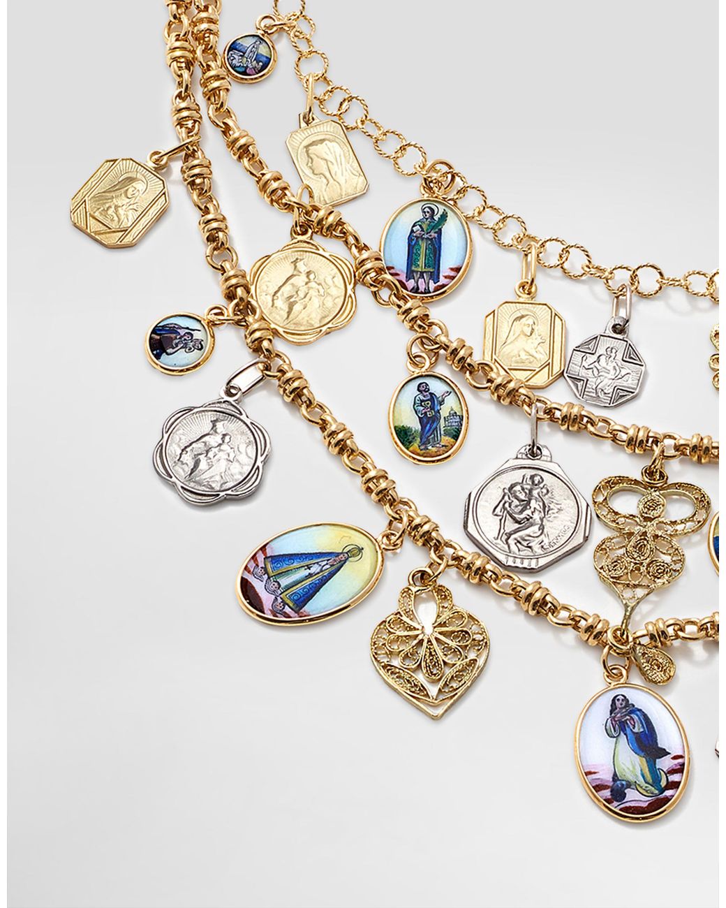 Dolce & Gabbana White Sicily Necklace 18 Carat