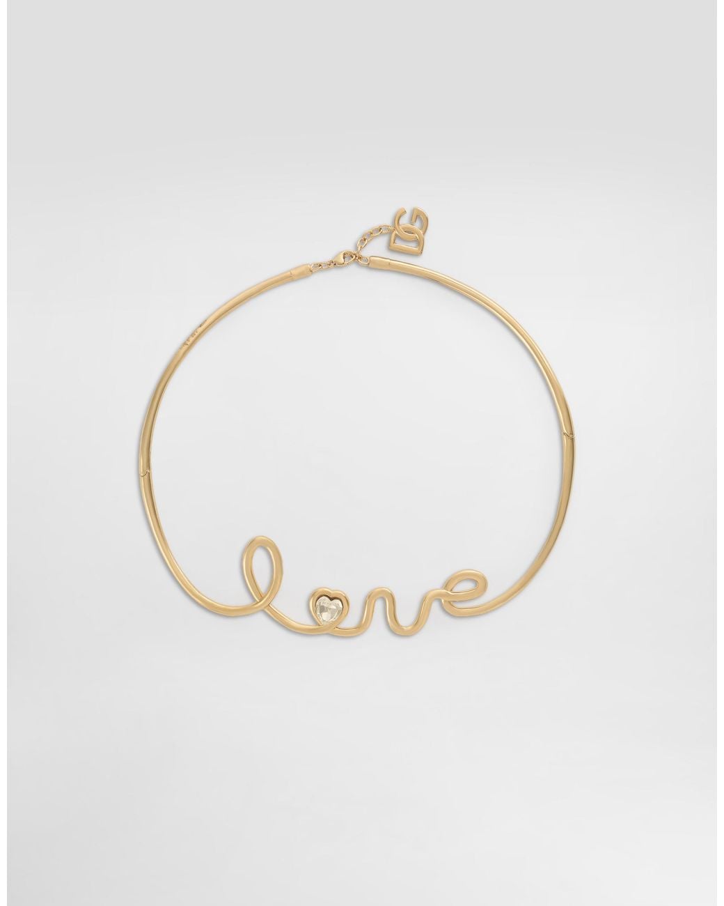 Dolce & Gabbana Metallic Love Necklace