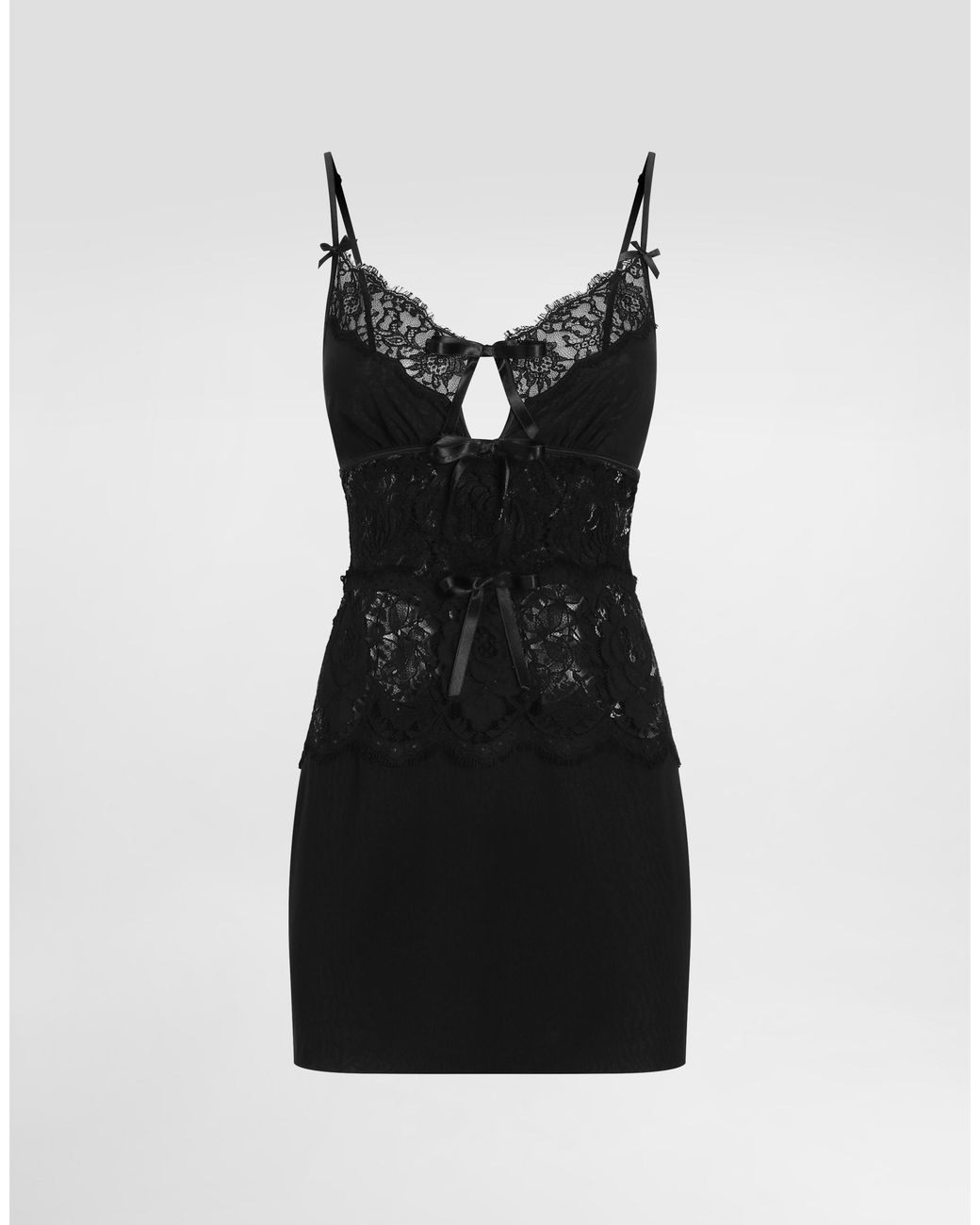 Dolce & Gabbana Black Silk Georgette Dress