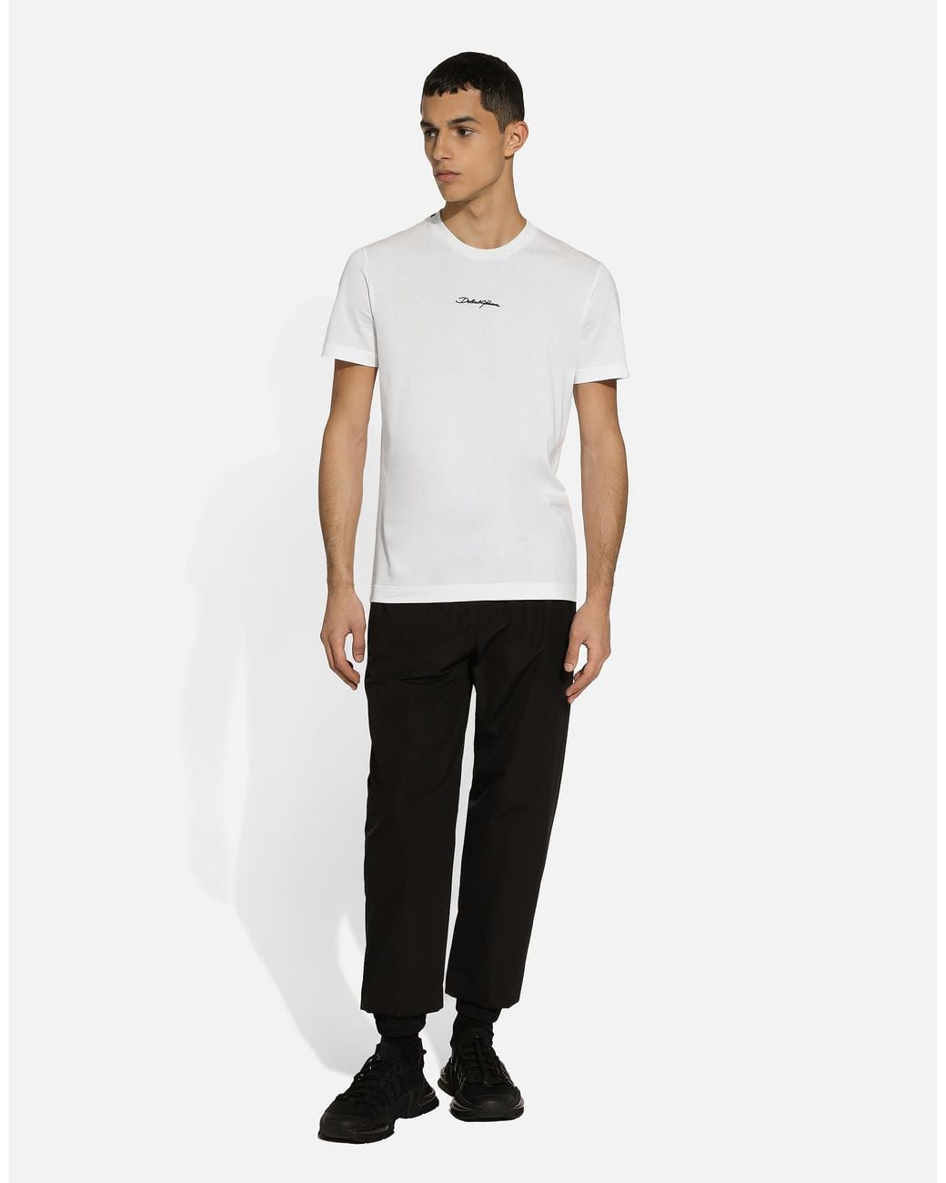 Dolce & Gabbana White Mini Short Sleeve T-Shirt for men
