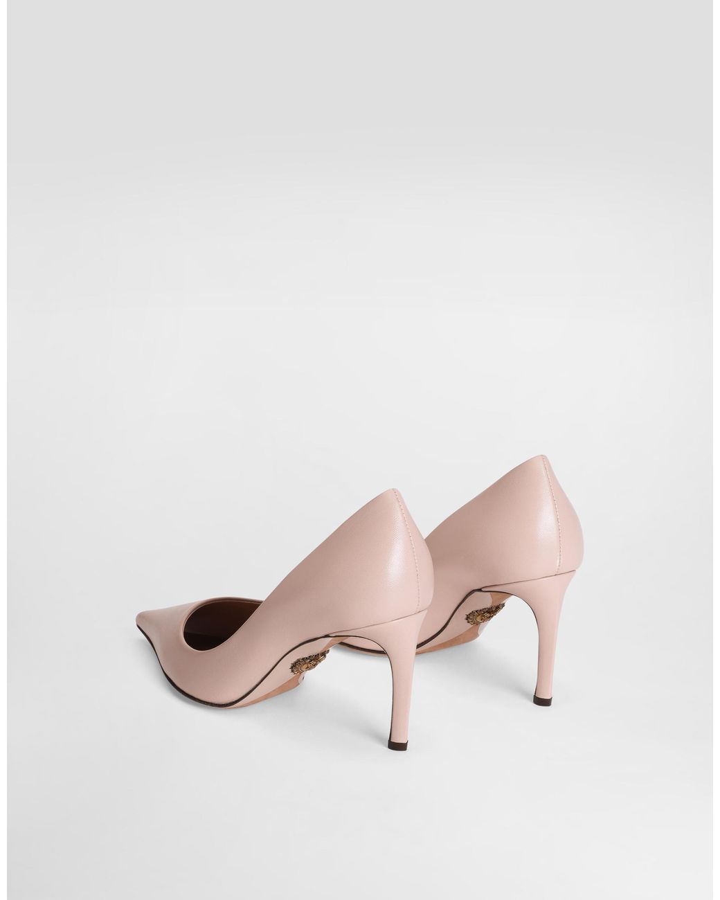 Dolce & Gabbana Pink Polished Goatskin Pumps