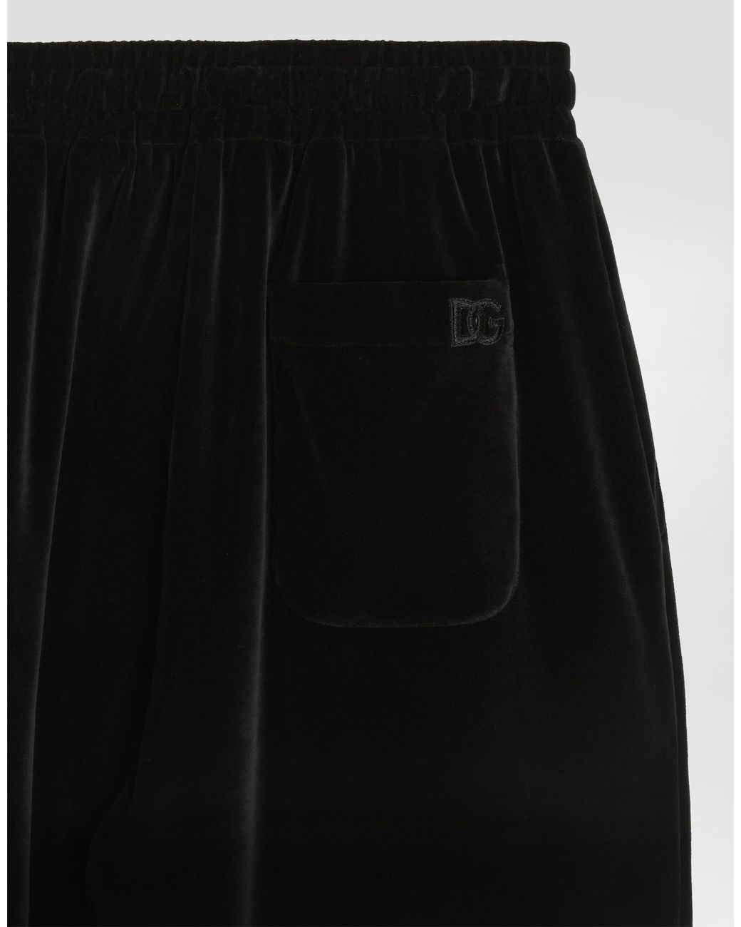 Dolce & Gabbana Black Chenille Trousers