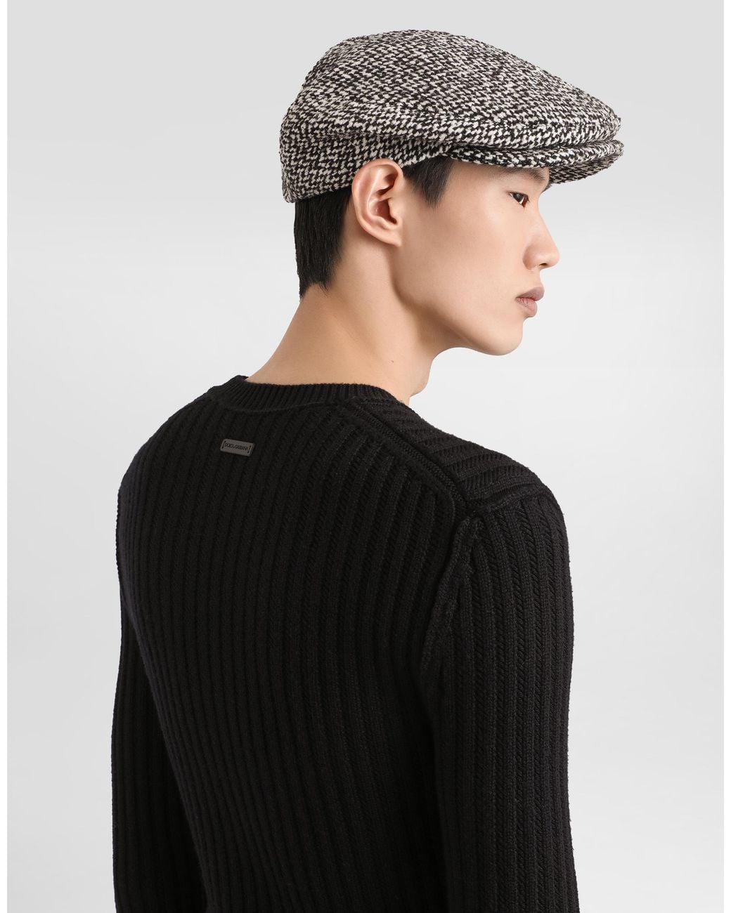 Dolce & Gabbana Black Wool Pullover for men